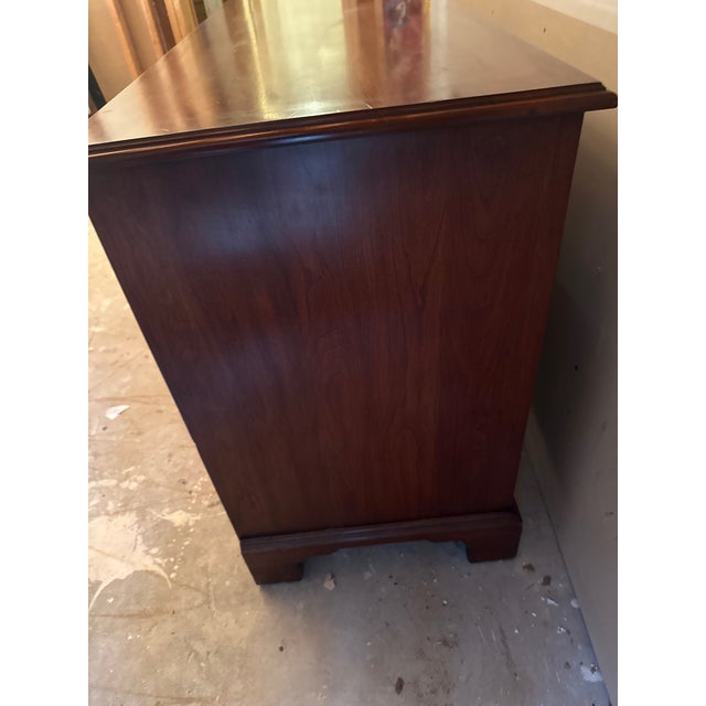 Wood Henkel & Harris Cherry 124/24 10 Drawer Dresser For Sale - Image 7 of 9
