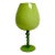 Chartreuse Cased Glass Footed Vase For Sale