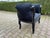 Late 20th French Louis XVI Black Beech Velvet Bench For Sale - Image 6 of 7