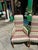 Modern 1970s Collection of Colorful Patterned Dining Chairs- Set of 6 With 2 Captains Chairs For Sale - Image 3 of 11