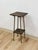 Wood Petite Antique Spool Leg Side Table Two Tier Plant Stand, Pedestal, Wooden Top For Sale - Image 7 of 14