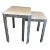 Hollywood Regency Style Faux Mother of Pearl Nesting Tables - Set of 2 For Sale