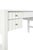 White Matthew Izzo Home Franklin Matte White Fluted Five Drawer Writing Desk For Sale - Image 8 of 10