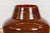 Contemporary Artisan Brown Glaze Vase with Black Concentric Motifs and Tapering Lines For Sale - Image 3 of 12