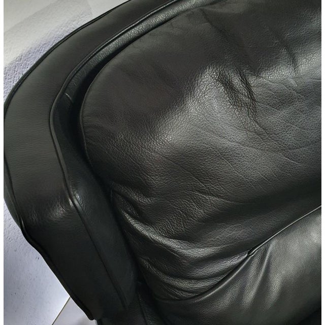 Amadeus Lounge Chair in Black Leather from Natuzzi For Sale - Image 4 of 18