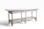 Early 20th Century Large Stick Wicker Console Table in White Paint Finish For Sale - Image 17 of 18