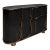Buffet in Black Shagreen With Bronze Patina Brass Detail by R&y Augousti For Sale