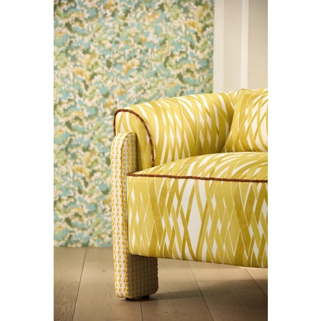 A 100% cotton print in a grand trellis style emulating a loose basket weave Locronan is an abstract design with a softness...