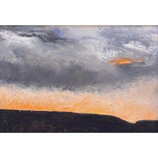 Platte River, Denver, at Sundown by Timothy J. Standring | Oil on gesso panel Landscape at sunset. For Sale