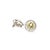 Contemporary 14ct White Gold Heliodor & Diamond Stud Earrings 4.37ct 4.63g, A Pair For Sale - Image 3 of 5