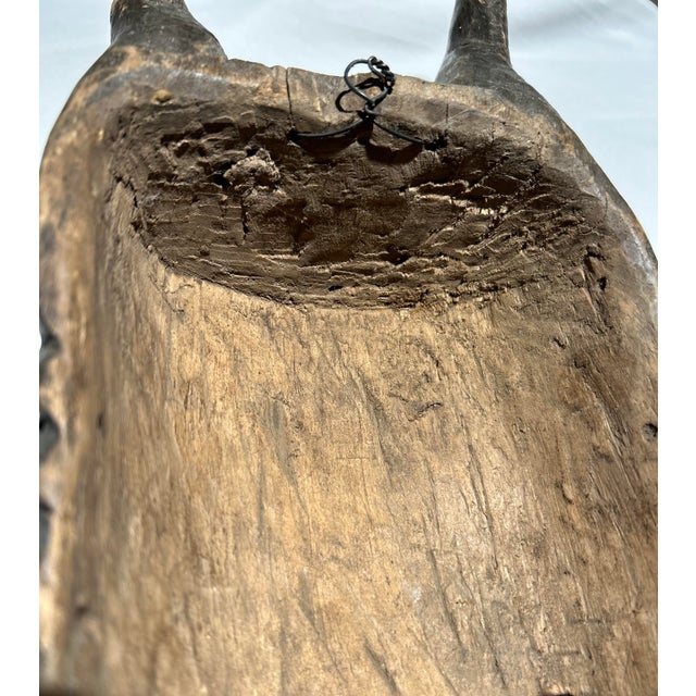 1960s African Kuba-Lele Horned Hardwood Mask For Sale In Seattle - Image 6 of 7
