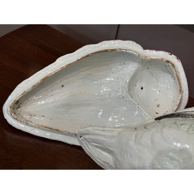 Late 18th Century French Glazed Ceramic Duck Tureen For Sale - Image 10 of 10