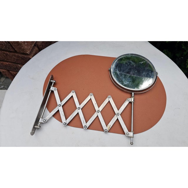 Silver Vintage Extendable Mirror for Dressing Table For Sale - Image 8 of 8