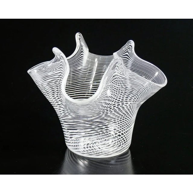 Blown Glass Vase, Fazzoletto Model For Sale - Image 8 of 10