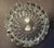 Mid-Century Modern Vintage Mid Century Pressed Glass Ashtray -– Starburst Pattern 1950sScalloped Glass For Sale - Image 3 of 7