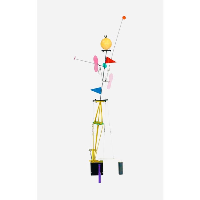 Peter Shire Peter Shire, Large Post Modernist Color Pop Art Metal Sculpture Memphis Milano Peter Shire LA, c.1980's For Sale - Image 4 of 4