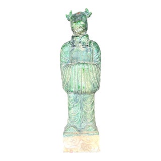 Vintage Asian Ceramic Zodiac Bull For Sale