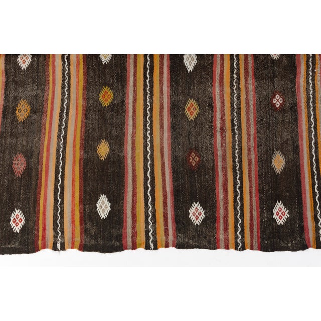 1960s Mid 20th Century Decorative Ethnic Floor Rug For Sale - Image 5 of 10