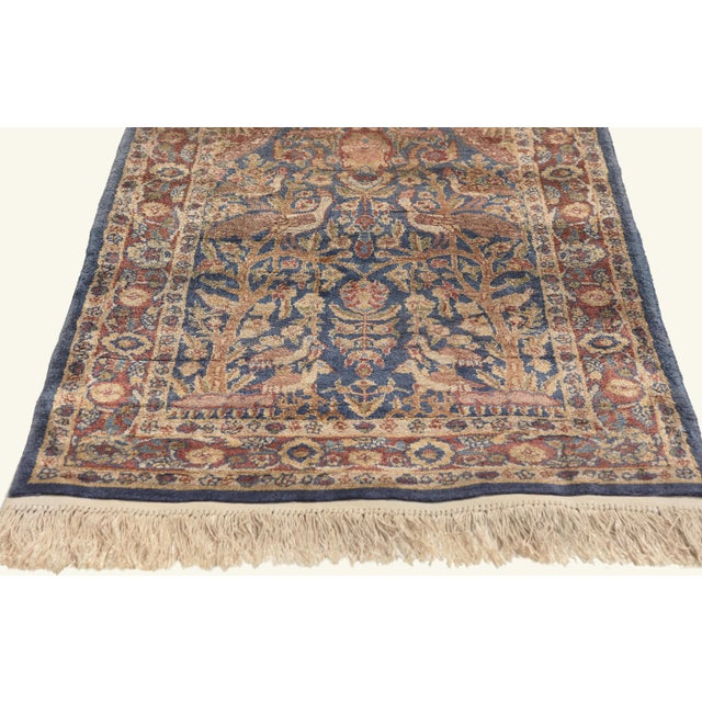Vintage Turkish Hereke Rug, 02'00 X 04'00 For Sale - Image 4 of 9