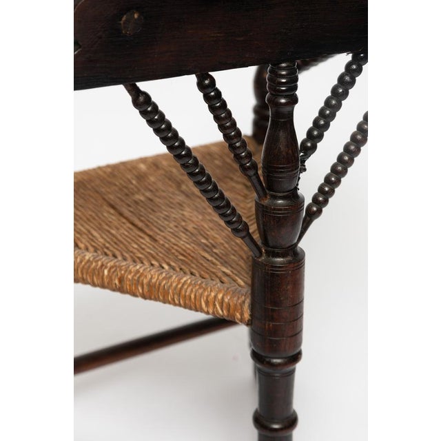 Worpswede Armchair with Original Rush Weave & Pine Wood, 1925 For Sale - Image 15 of 18