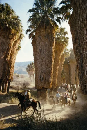 Slim Aarons, Palm Springs Riders, 1970, Digital C-Print