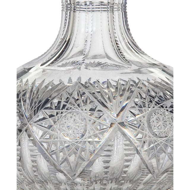 Glass Late 19th Century Crystal Cut Flower Vase For Sale - Image 7 of 8