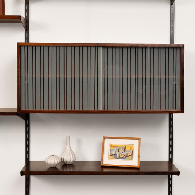 Wood Vintage Kai Kristiansen's Fm Reolsystem Shelving System in Rosewood 1960s For Sale - Image 7 of 10