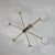 1960s Vintage Chandelier in Brass, Glass and Metal by Stilnovo, 1960s For Sale - Image 5 of 9