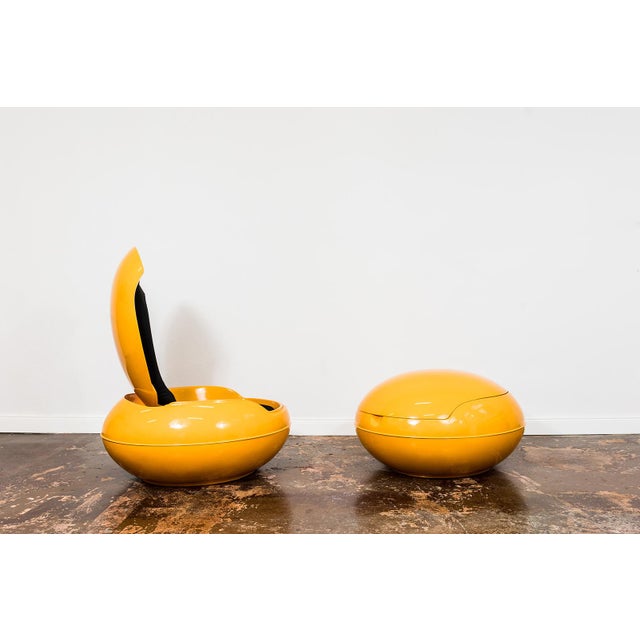 Black Garden Egg Chairs by Peter Ghyczy, 1968, Set of 2 For Sale - Image 8 of 18