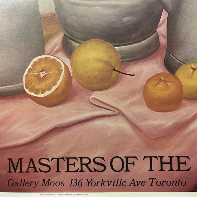 Vintage Fernando Botero Canadian Exhibition Print (1981, Offset Lithograph). Vintage 1981 Galerie El Baz in Toronto...