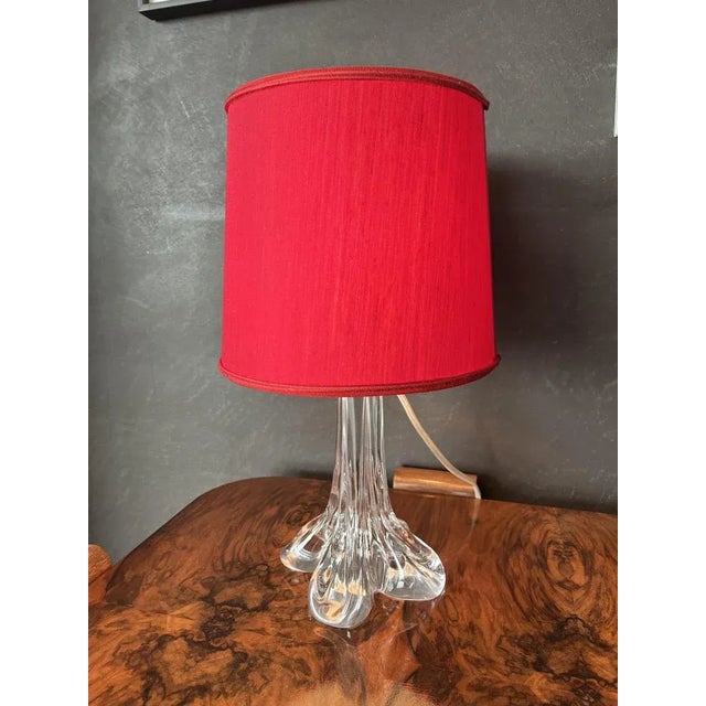 Vintage French Table Lamp by Cristallerie Lorraine, 1960s For Sale - Image 3 of 11