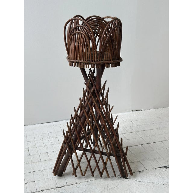Antique Sculptural Rural Handicraft Bentwood Plant Stand, Circa Late 19th Century For Sale - Image 14 of 18