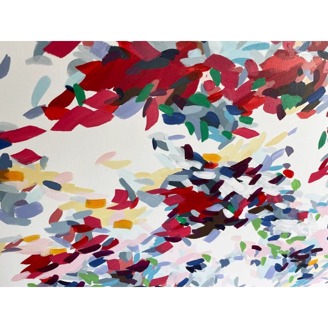 Abstract Contemporary Abstract Acrylic on Canvas Paiting "Record of Undefied Color 34" by Kyong Lee For Sale - Image 3 of 5