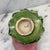 Antique French Purple Violet Porcelain Flower Bouquet With Green Leaves For Sale In Portland, ME - Image 6 of 6