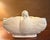 1940s 1940s Hull Pottery Open Rose / Camellia Console Bowl W/ Dove Handles "116-12" Art Deco - Rare For Sale - Image 5 of 15