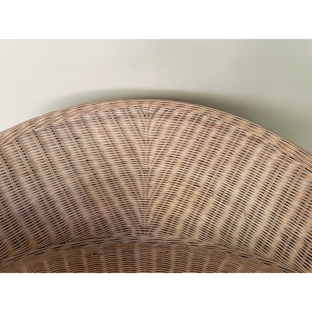 Lotus Meditation Chair in Wicker, 2000s For Sale - Image 6 of 10