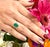 Green Emerald Diamond Ring 14k Gold 1.83 TCW Certified For Sale - Image 8 of 9