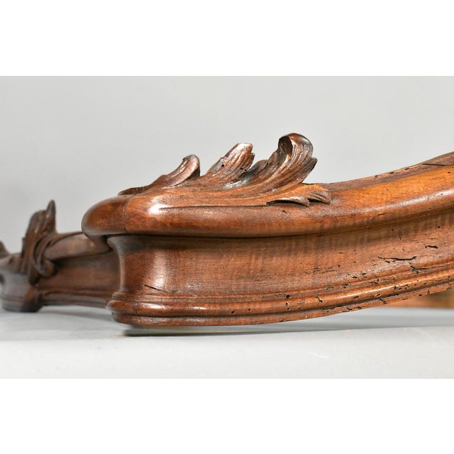 Large Louis XV French Bed Canopy in Walnut For Sale - Image 5 of 17