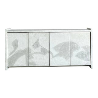 Vintage Boho 1970s French Plaster Credenza For Sale