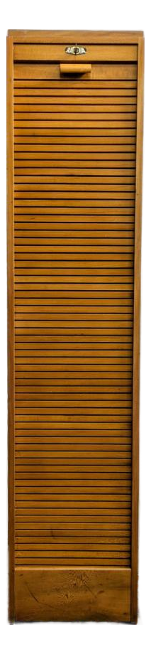 Antique Light Oak Filing Cabinet from Radia Brand, France, 1940s