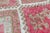 Pink 1960s Vintage Kurdish Diamond Tribal Wool Hand-Knotted Runner For Sale - Image 8 of 11