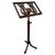 Italian Wooden Lyre Shaped Adjustable Floor Book Stand, 1980s For Sale - Image 9 of 9