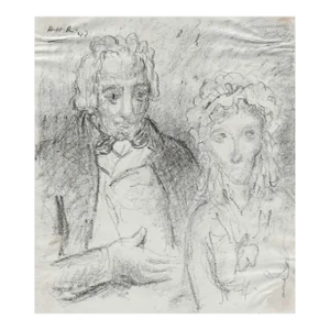 1947 Harold Hope Read English Nobleman Drawing
