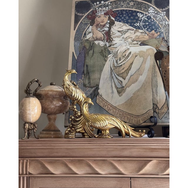 Hollywood Regency Syroco Pair of Peacocks -Set of Two For Sale - Image 10 of 12