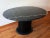 Vintage Marble and Ebonized Wood Oval Extendable Dining Table, 1980s For Sale - Image 9 of 12