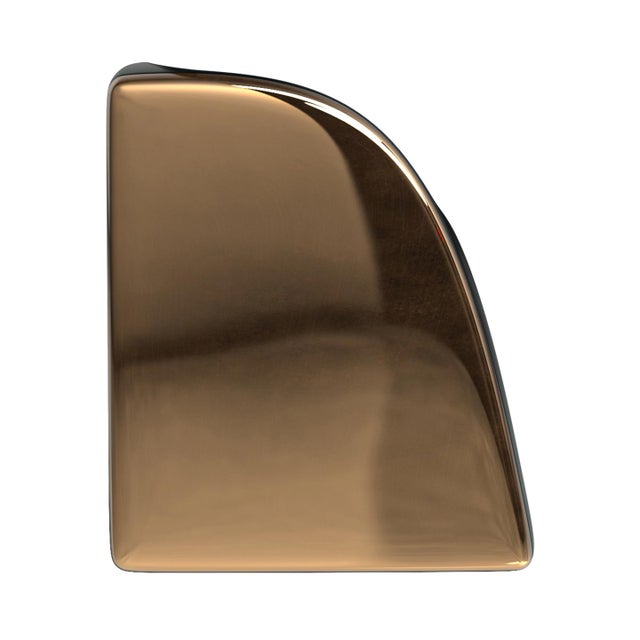 "Falce" Ice Bucket With Bronze, Stainless Steel, Walnut, Handmade For Sale - Image 4 of 9