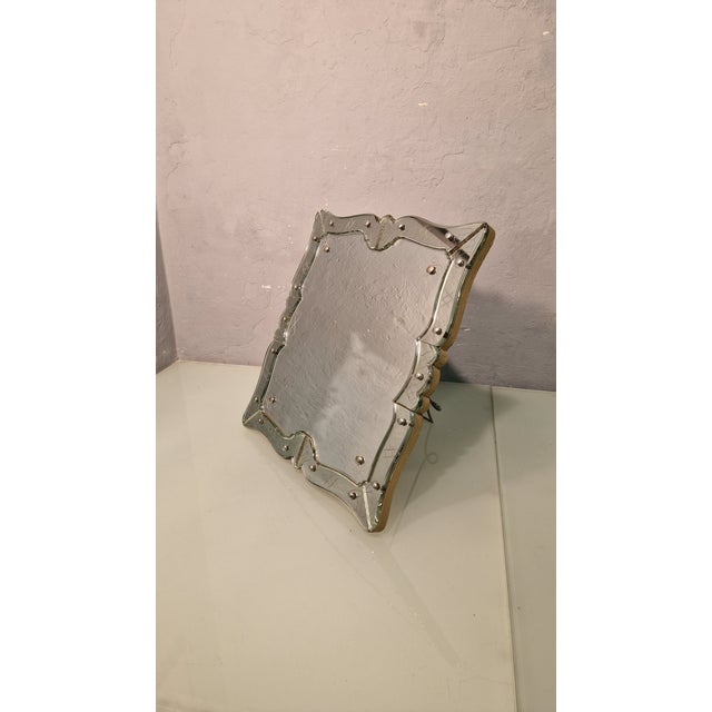 1940s Table Mirror in Engraved Glass by Luigi Brusotti for Fontana Arte, 1940s For Sale - Image 5 of 16