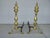 Gorgeous Andirons in Good Vintage Condition. Solid and Firm. Wear is usual for Their age. Please study the photos and ask...