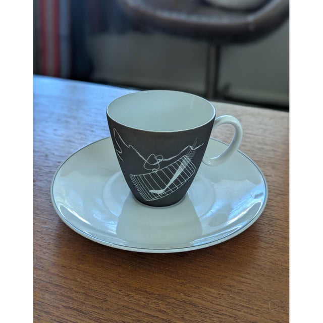 Ceramic Modern Vintage Johann Haviland Bavaria Papageno Tea Set for 6 For Sale - Image 7 of 11