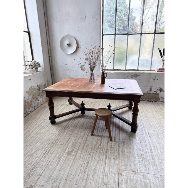 Louis XIV Oak Table, 1900s For Sale - Image 4 of 18